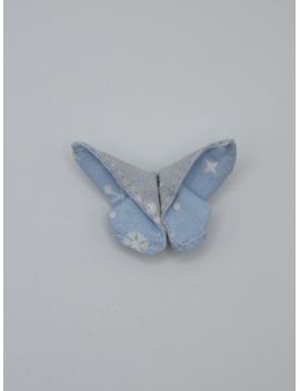 Broche origami papillon tissu